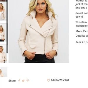 Perfect Spring Jacket! Faux leather kittenish ❤️